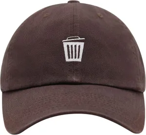JPAK Trash Can Premium Dad Hat Embroidered Cotton Baseball Cap Bin