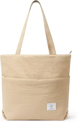 KALIDI Large Tote Bag for Women Handbag Lightweight Puffy Tote Bag with Zipper Shoulder Bag
