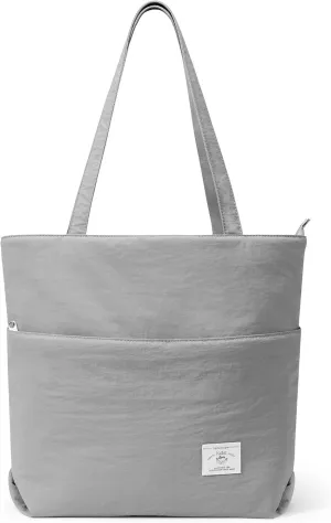 KALIDI Large Tote Bag for Women Handbag Lightweight Puffy Tote Bag with Zipper Shoulder Bag
