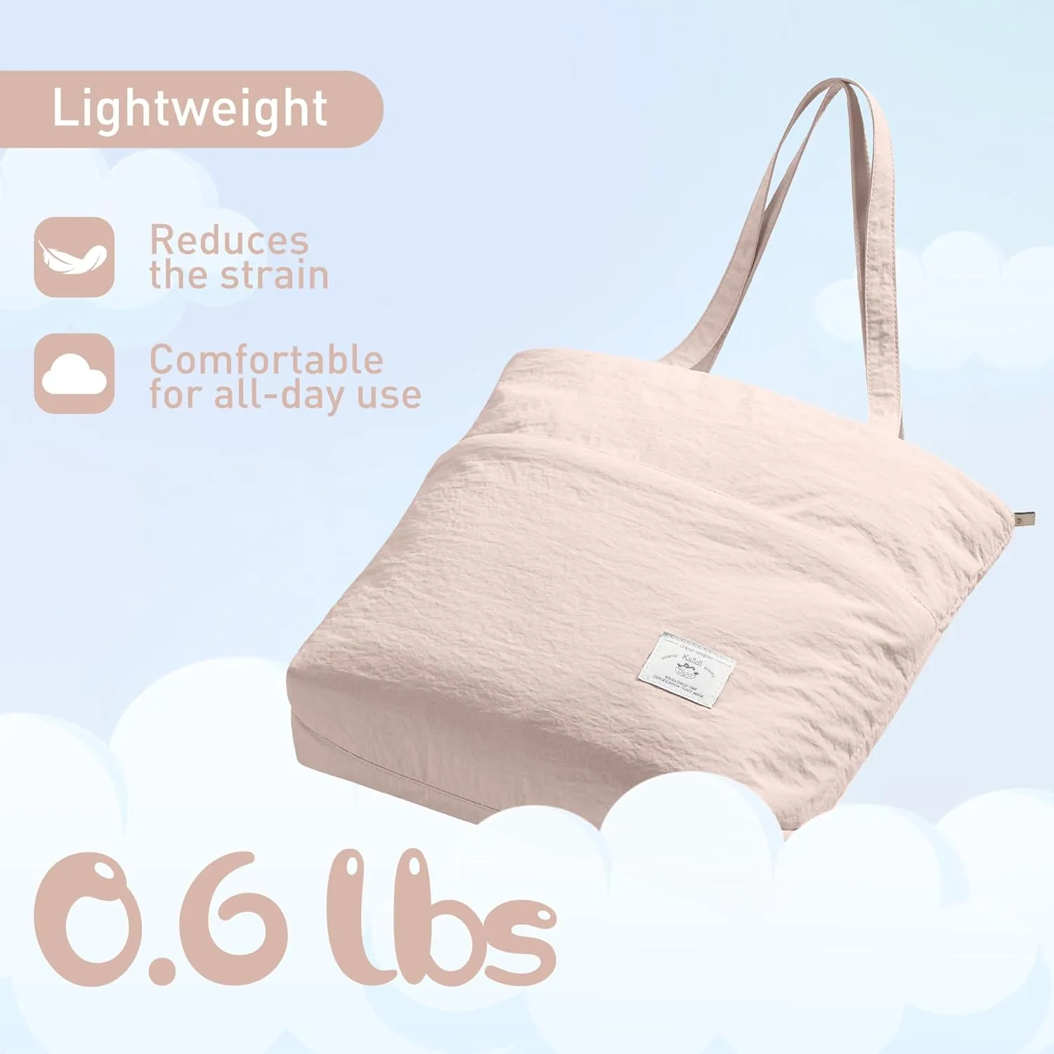 KALIDI Large Tote Bag for Women Handbag Lightweight Puffy Tote Bag with Zipper Shoulder Bag