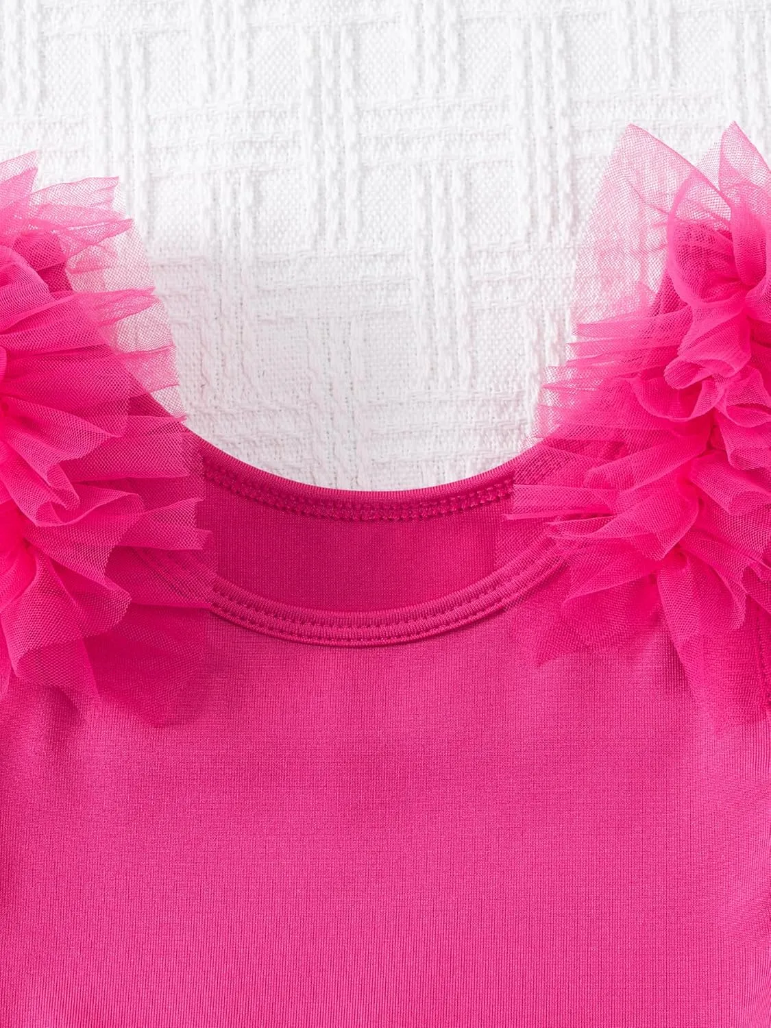 KARETT Toddler Ballet Outfit Sleeveless with Snap Gymnastics Leotards for Girls 1-7Y