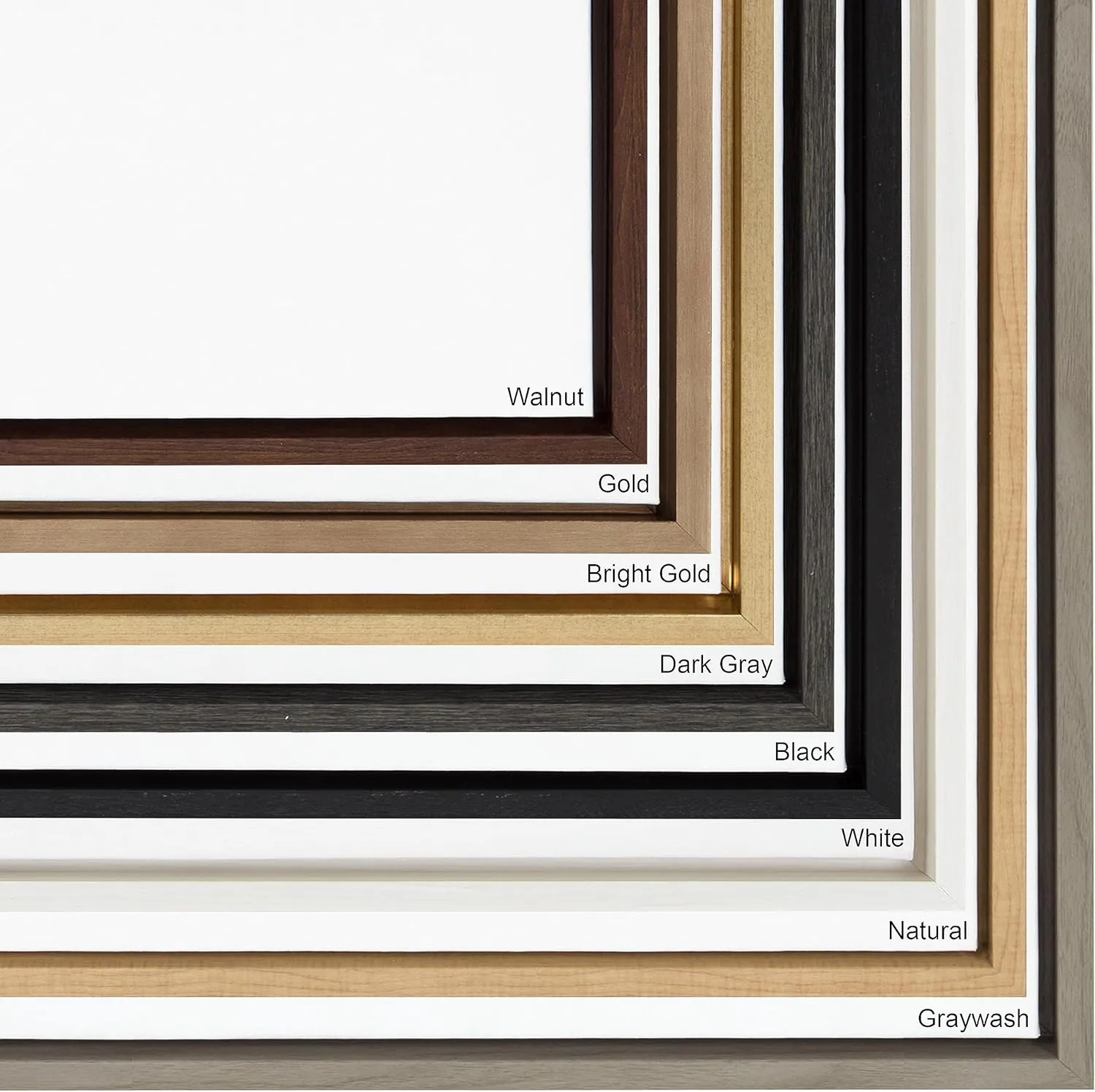Kate and Laurel Sylvie Blank Framed Canvas Wall Art, 18x40 White, Modern Empty Canvas for Paint-Your-Own Art, Premium Canvas Already Framed