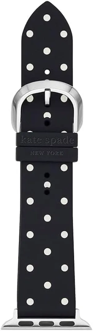 Kate Spade New York Designer Interchangeable Leather or Nylon Band Compatible with Your 38/40/41mm and/or 42/44/45/49mm Apple Watch Series 9/8/7/6/5/4/3/2/1/SE and/or Ultra Series 1-2