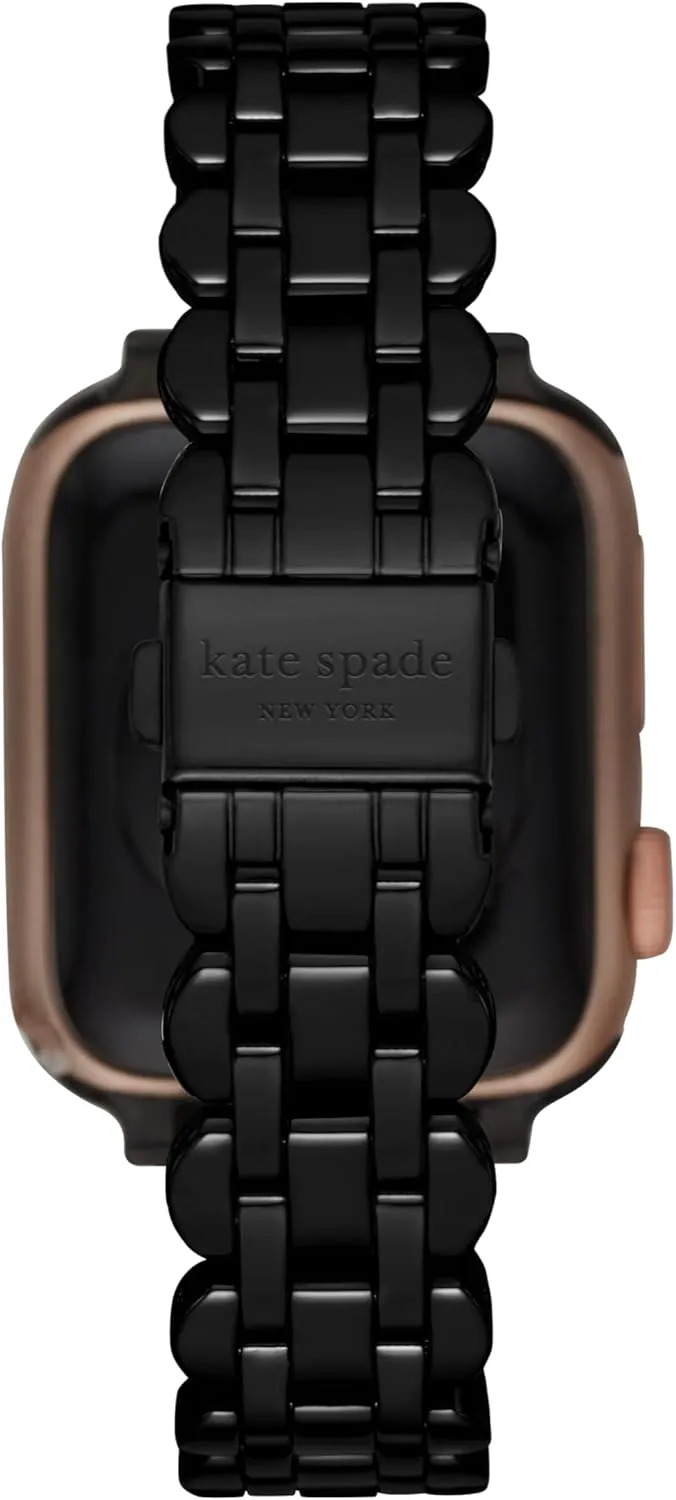 Kate Spade New York Designer Interchangeable Stainless Steel Band Compatible with Your 38/40/41mm Apple Watch Series 9/8/7/6/5/4/3/2/1/SE