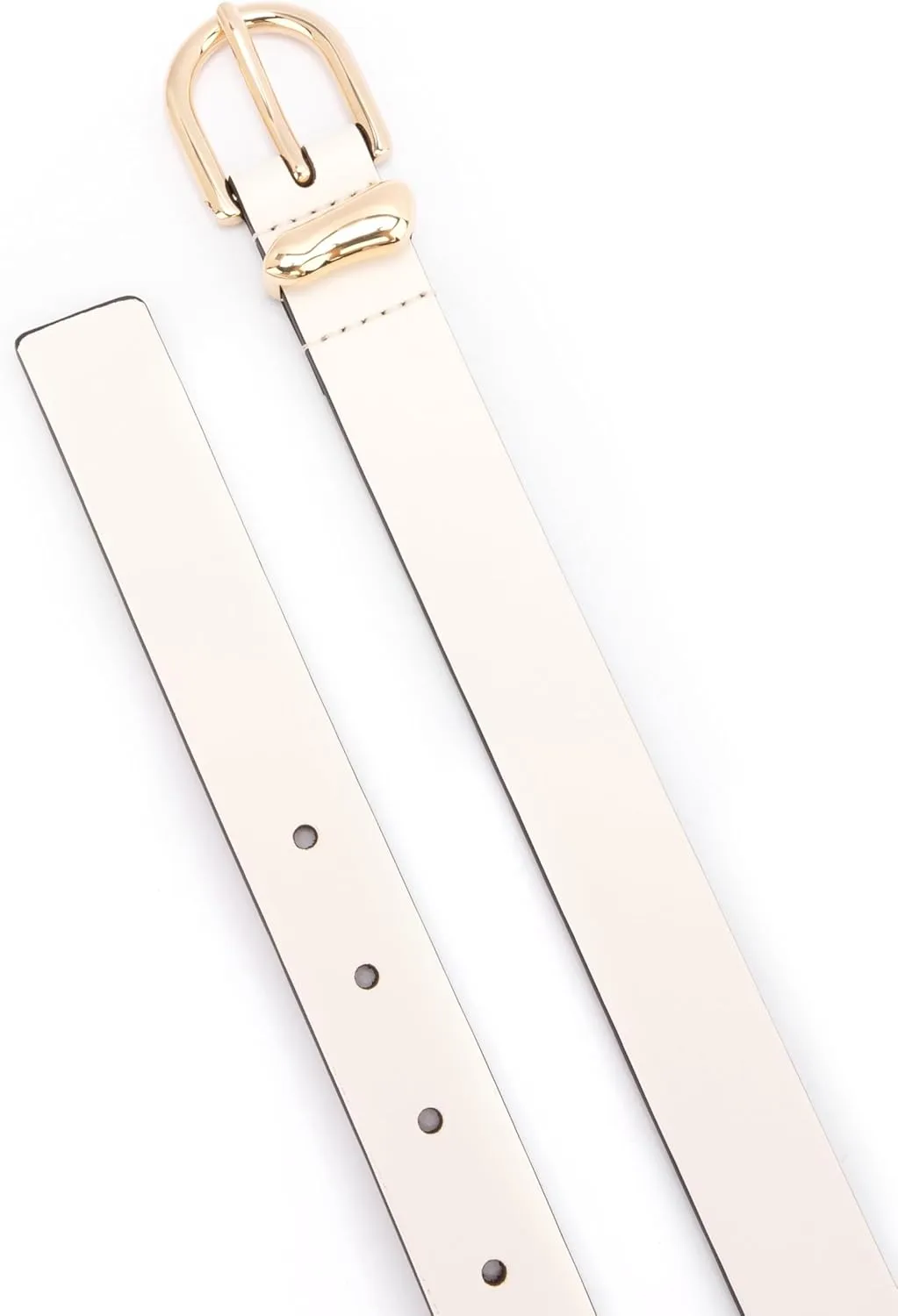 kate spade new york Women's 1 Inch Belt with Molten Metal Keeper, Leather Accessory with Adjustable Sizing