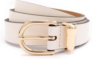 kate spade new york Women's 1 Inch Belt with Molten Metal Keeper, Leather Accessory with Adjustable Sizing