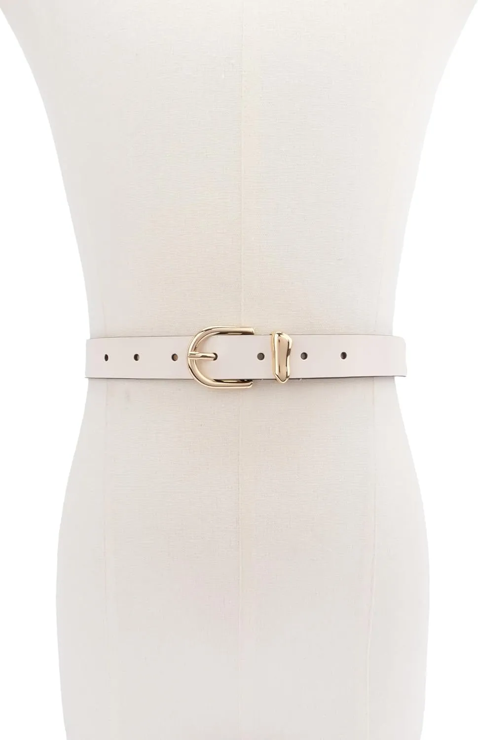 kate spade new york Women's 1 Inch Belt with Molten Metal Keeper, Leather Accessory with Adjustable Sizing
