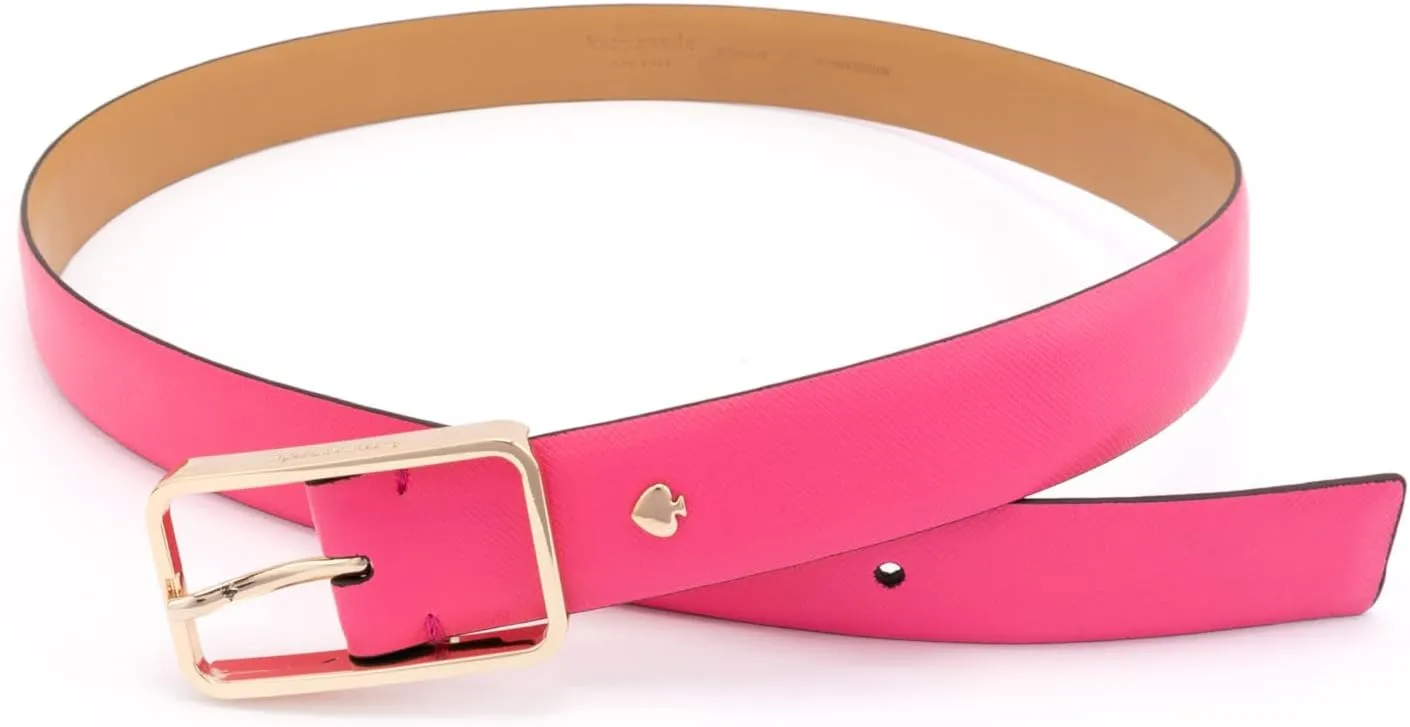 kate spade new york Women's 1 Inch Mel Belt, Leather Accessory with Adjustable Sizing for Everyday Styling