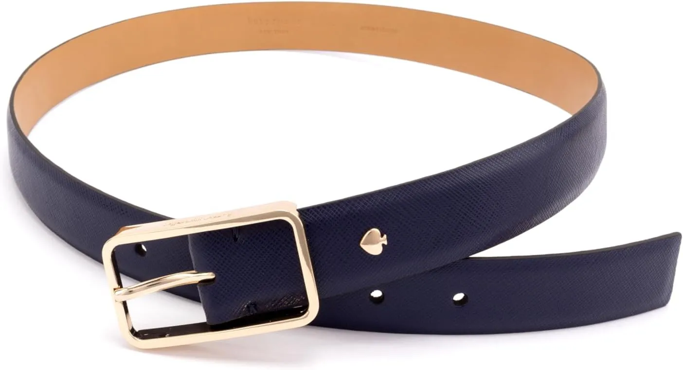 kate spade new york Women's 1 Inch Mel Belt, Leather Accessory with Adjustable Sizing for Everyday Styling