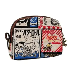 Kawaii Canvas Cartoon Keychain Wallet 🌈✨ | Adorable Mini Card & Coin Purse for Kids & Ladies 💖👜