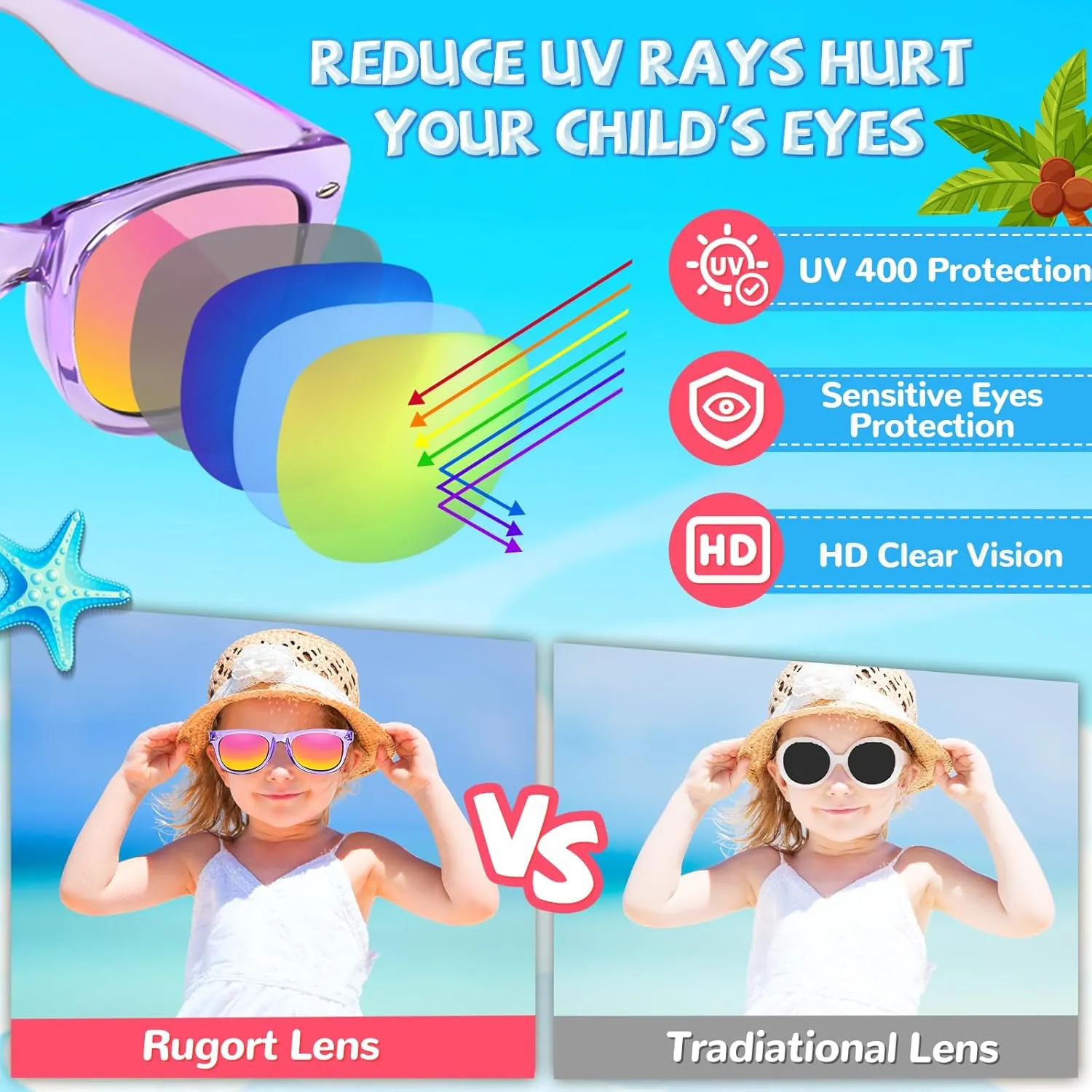 Kids Sunglasses Bulk Party Favors - 24 Packs Boys Girls Sunglasses for Kids Age 3-8 with UV 400 Protection, Neon Sunglasses for Kids Birthday Party