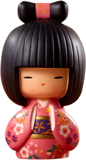 Kimmidoll Kokeshi Doll - Japanese Geisha, Detailed Resin Craft, Ideal Cultural Ornament, 4.3 X 2.8 X 12.2 in Size