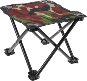 Kisangel Portable Folding Chair Outdoor Beach Stool Lifting Legs Backpack Fishing Stool for Camping and Hunting