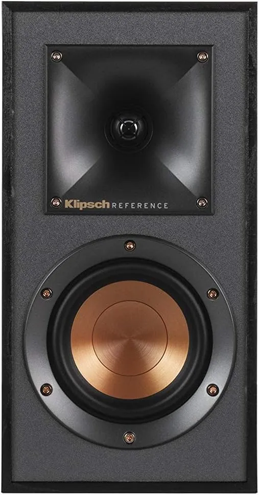 Klipsch R-41M Powerful Detailed Bookshelf Home Speaker Set of 2 Black