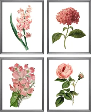 Kose Paint by Numbers for Adults Beginner and Kids,Easy Paint by Number, Rolled Wrinkle Free Canvas, DIY Oil Painting Kit -Pink Flowers 16''x20'' (Without Frame)