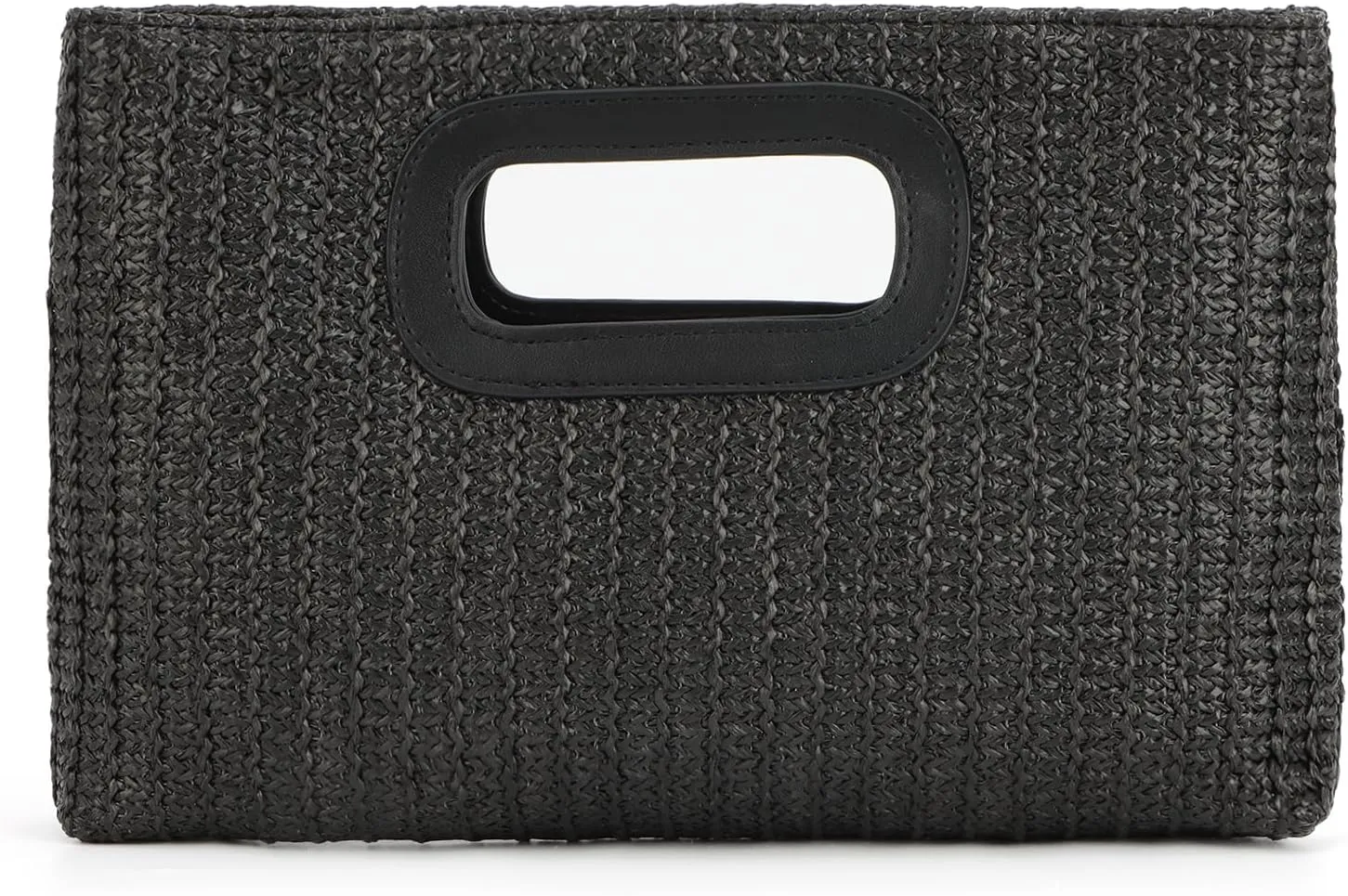 KUANG! Women's Clutch Handbags Top Handle Woven Straw Clutch Purse Shoulder Crossbody Bag Summer Raffia Bag
