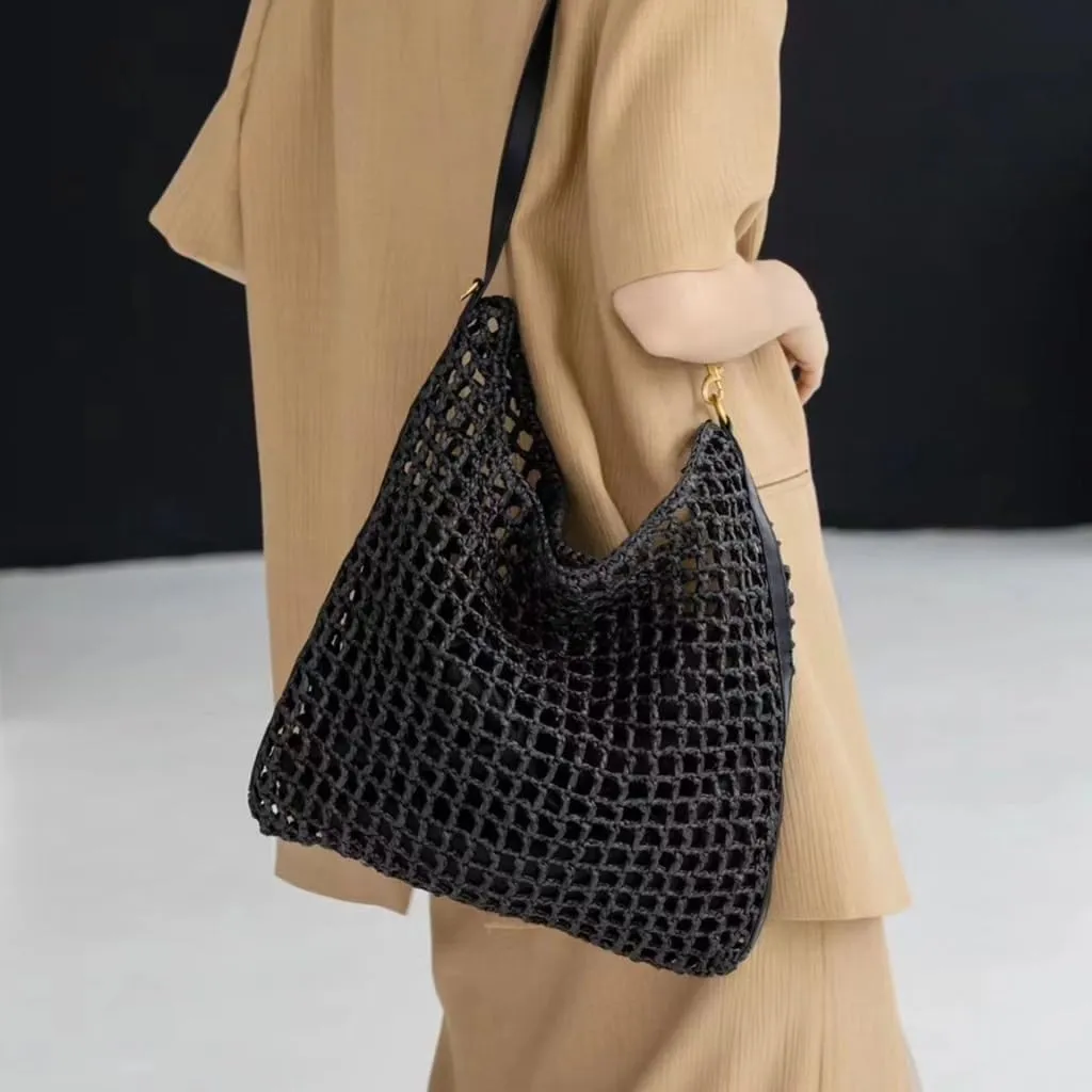 Large capacity Bag Simple and Stylish Straw Handbag: Deduce a Casual Style Ladies shoulder Bag