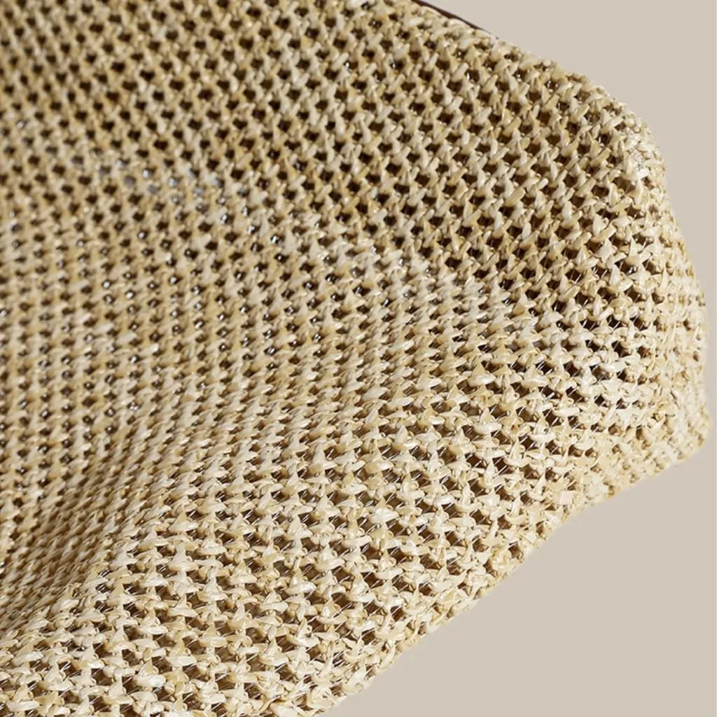 Large capacity Bag Vintage Straw Tote Bag Shoulder Large Bag Ladies Casual Summer Vacation Beach Bag Ladies shoulder Bag