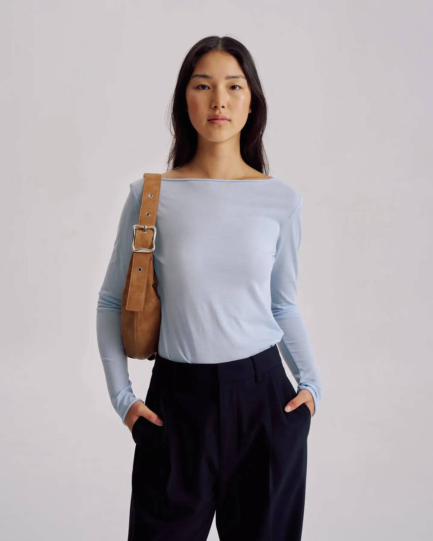 Large Everyday Croissant Bag Caramel