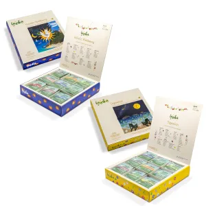 Lazika Herbal Tea Variety Pack, Digestion and Holistic Wellbeing Tea Assortment Set, Tea Sampler Gift Sets, Assorted Tea Variety Pack with Pyramid Tea Bags