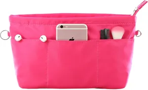 Lckaey purse organizer insert for neverfull gm mm graceful pm insert on the go purse organizer 3055red-XS