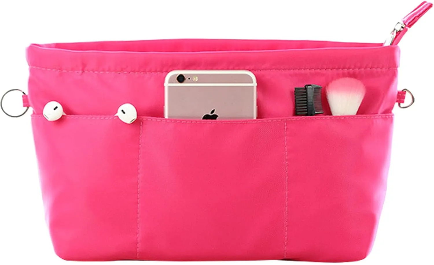 Lckaey purse organizer insert for neverfull gm mm graceful pm insert on the go purse organizer 3055red-XS
