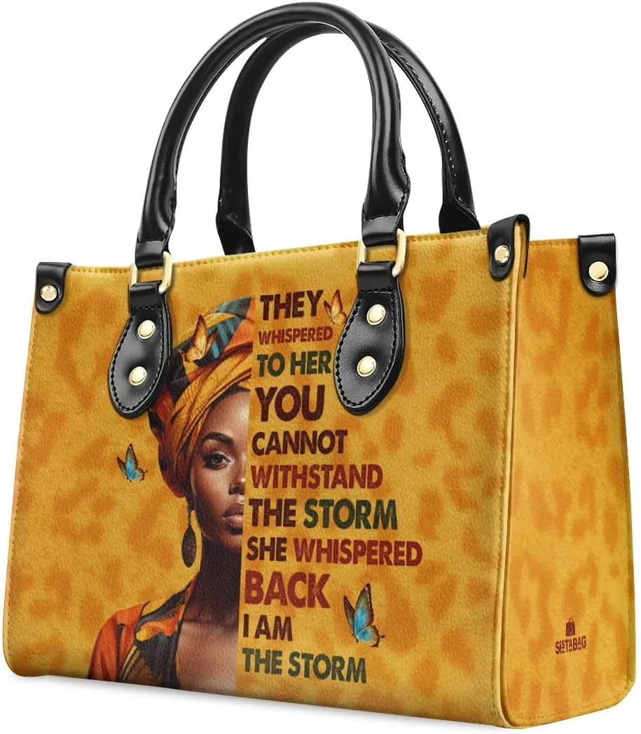 Leather Handbag For Black Women - Tote Bags For Women - Christmas Gifts For Women, Christmas Purse For Women