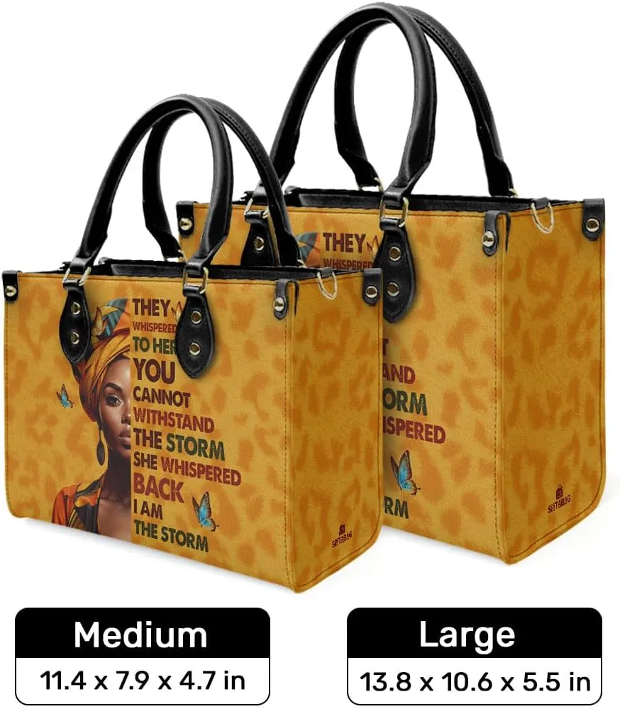 Leather Handbag For Black Women - Tote Bags For Women - Christmas Gifts For Women, Christmas Purse For Women