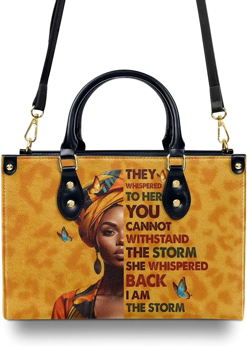 Leather Handbag For Black Women - Tote Bags For Women - Christmas Gifts For Women, Christmas Purse For Women