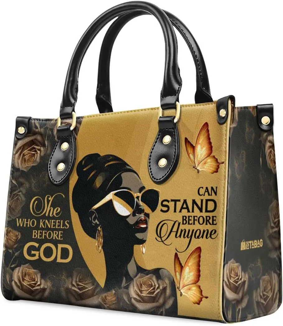 Leather Handbag For Black Women - Tote Bags For Women - Christmas Gifts For Women, Christmas Purse For Women