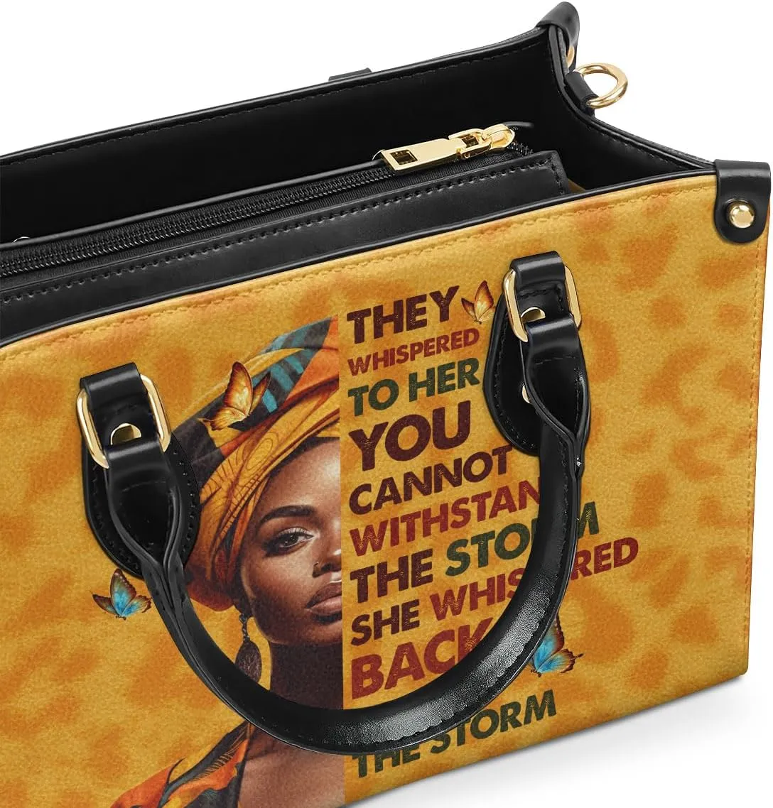 Leather Handbag For Black Women - Tote Bags For Women - Christmas Gifts For Women, Christmas Purse For Women