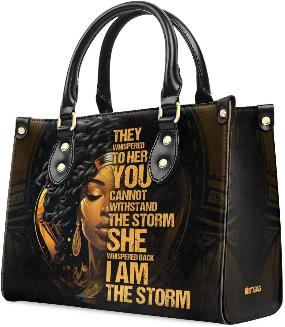 Leather Handbag For Black Women - Tote Bags For Women - Christmas Gifts For Women, Christmas Purse For Women