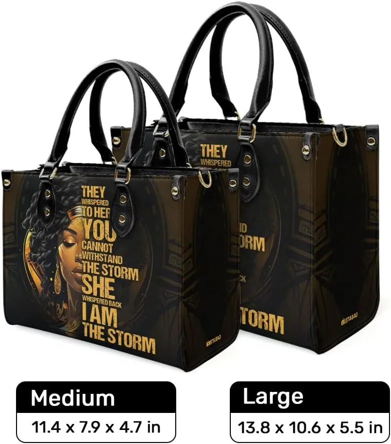 Leather Handbag For Black Women - Tote Bags For Women - Christmas Gifts For Women, Christmas Purse For Women