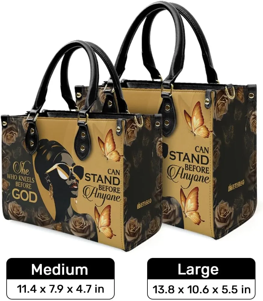Leather Handbag For Black Women - Tote Bags For Women - Christmas Gifts For Women, Christmas Purse For Women