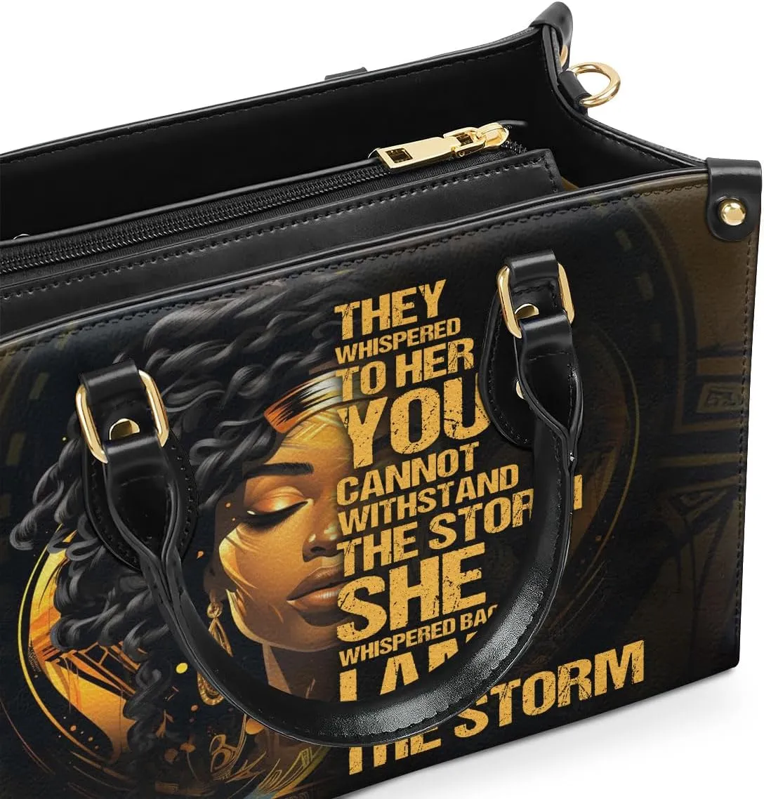 Leather Handbag For Black Women - Tote Bags For Women - Christmas Gifts For Women, Christmas Purse For Women