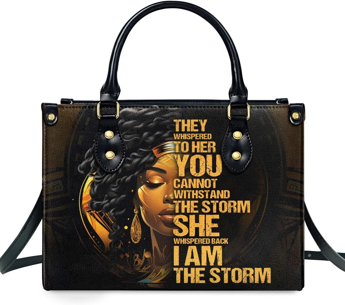 Leather Handbag For Black Women - Tote Bags For Women - Christmas Gifts For Women, Christmas Purse For Women