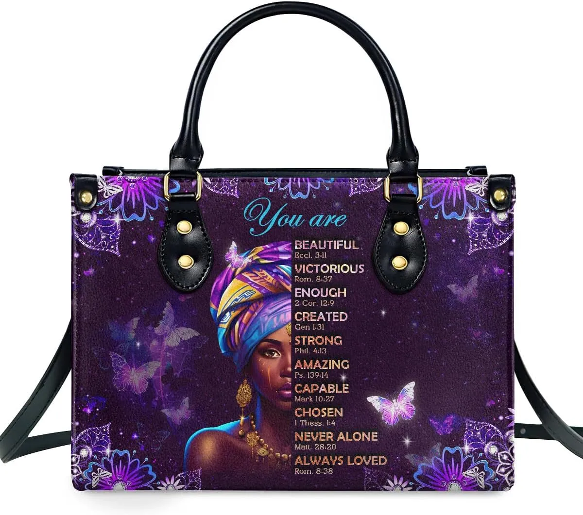 Leather Handbag For Black Women - Tote Bags For Women - Christmas Gifts For Women, Christmas Purse For Women