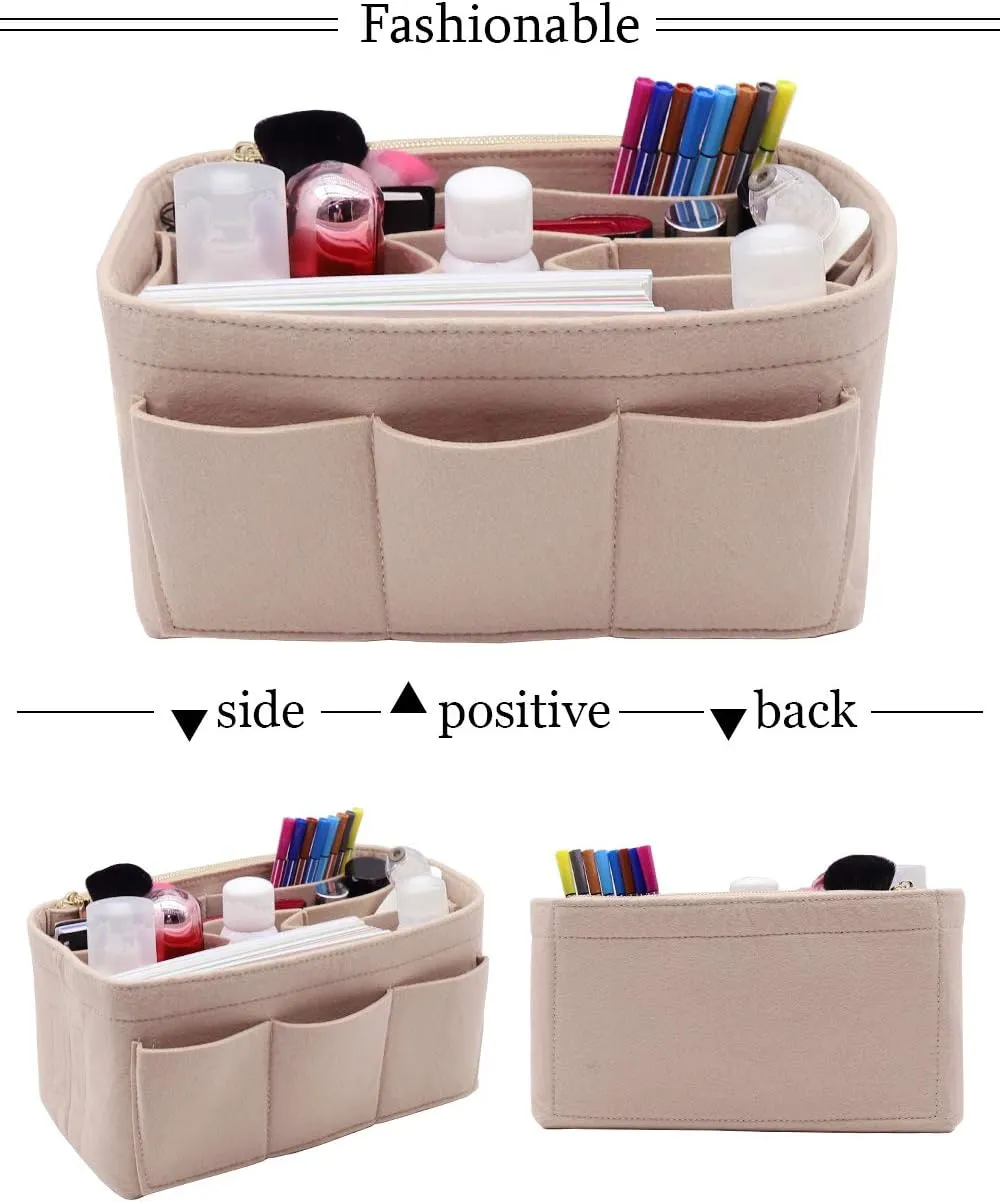 LEXSION Felt Purse Insert Bag Organizer Bag In Bag For Handbag Purse Organizer Fits Speedy Neverfull