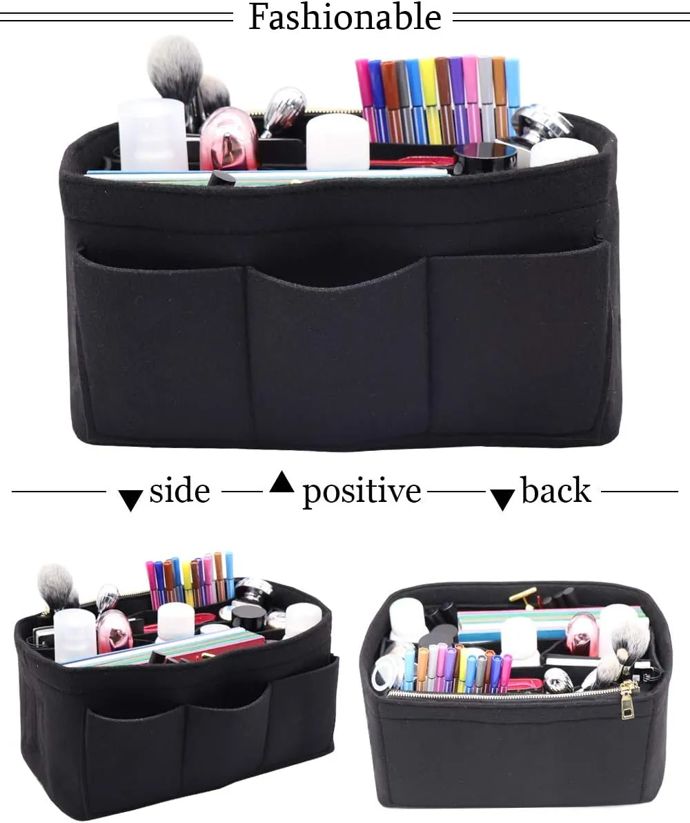 LEXSION Felt Purse Insert Bag Organizer Bag In Bag For Handbag Purse Organizer Fits Speedy Neverfull