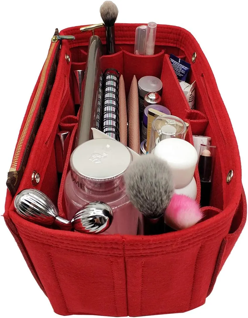 LEXSION Felt Purse Organizer Insert - Multi Pocket Bag in Bag Organizer Shaper