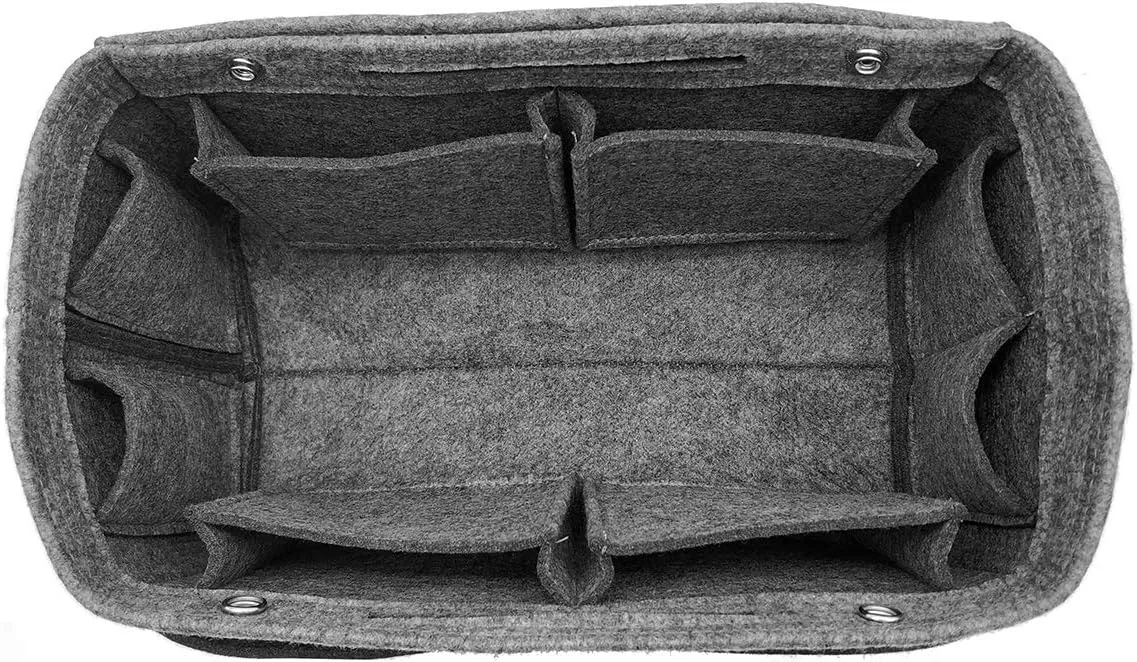 LEXSION Felt Purse Organizer Insert - Multi Pocket Bag in Bag Organizer Shaper