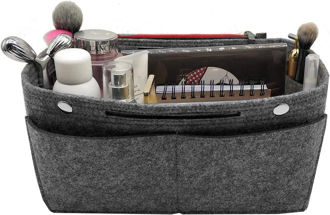 LEXSION Felt Purse Organizer Insert - Multi Pocket Bag in Bag Organizer Shaper