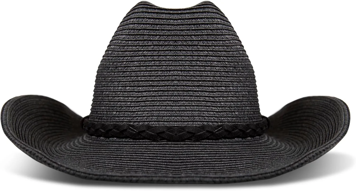 Lucky Brand Women's Cowboy Hat | Western | Woven | Wide Brim | Adjustable | Breathable | Straw | Sun Protection