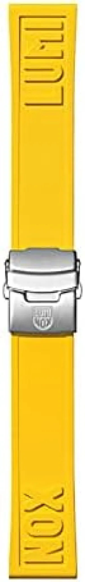 Luminox 24mm Yellow Rubber Cut-To-Fit Branded Watch Strap