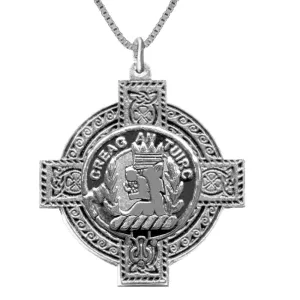 MacLaren Scottish Clan Crest Celtic Cross Pendant