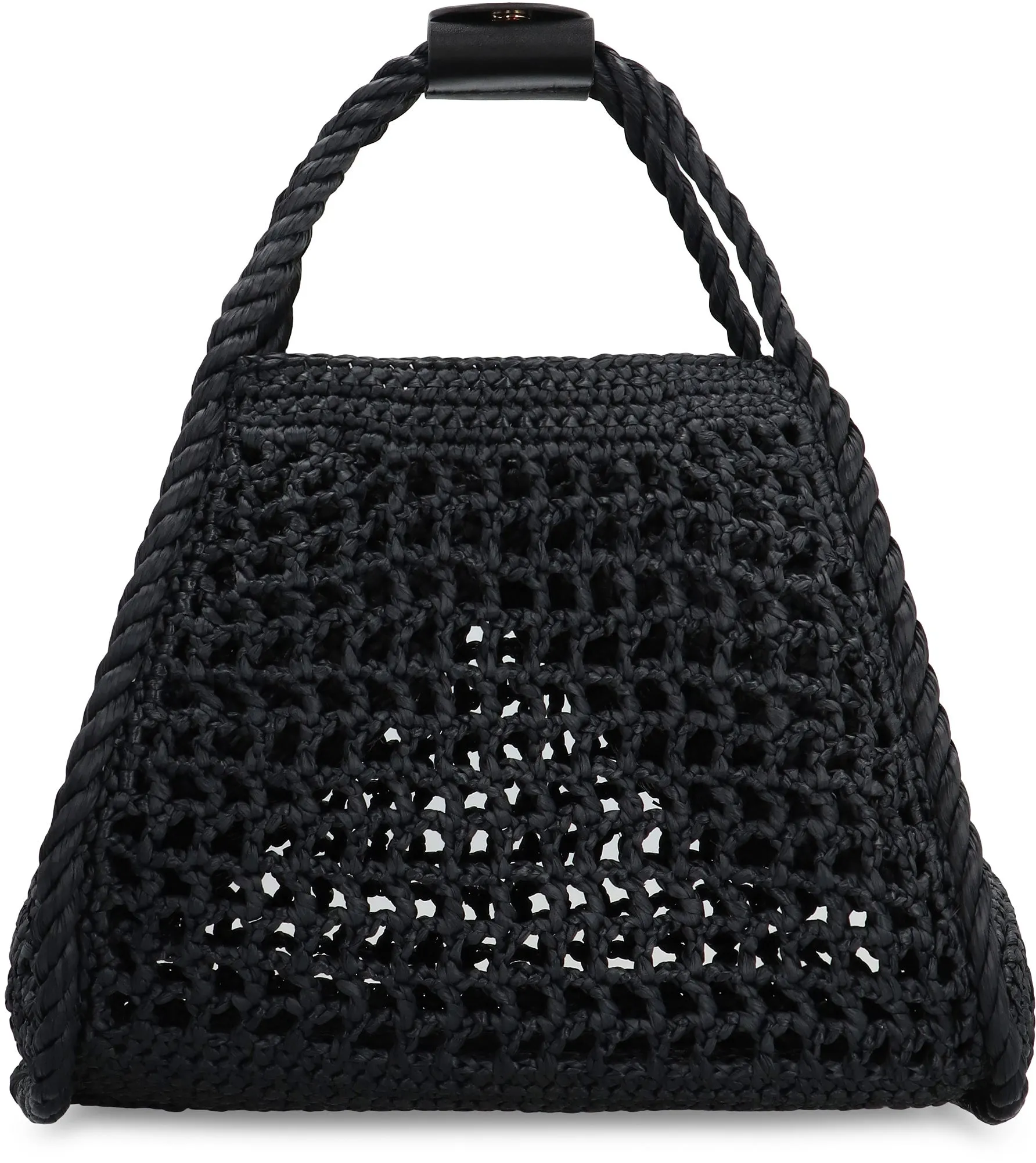 MAX MARA Mini Raffia Handbag with Open Compartment