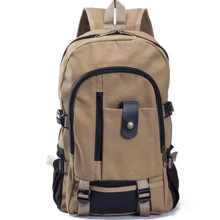Men Canvas Student Backpack