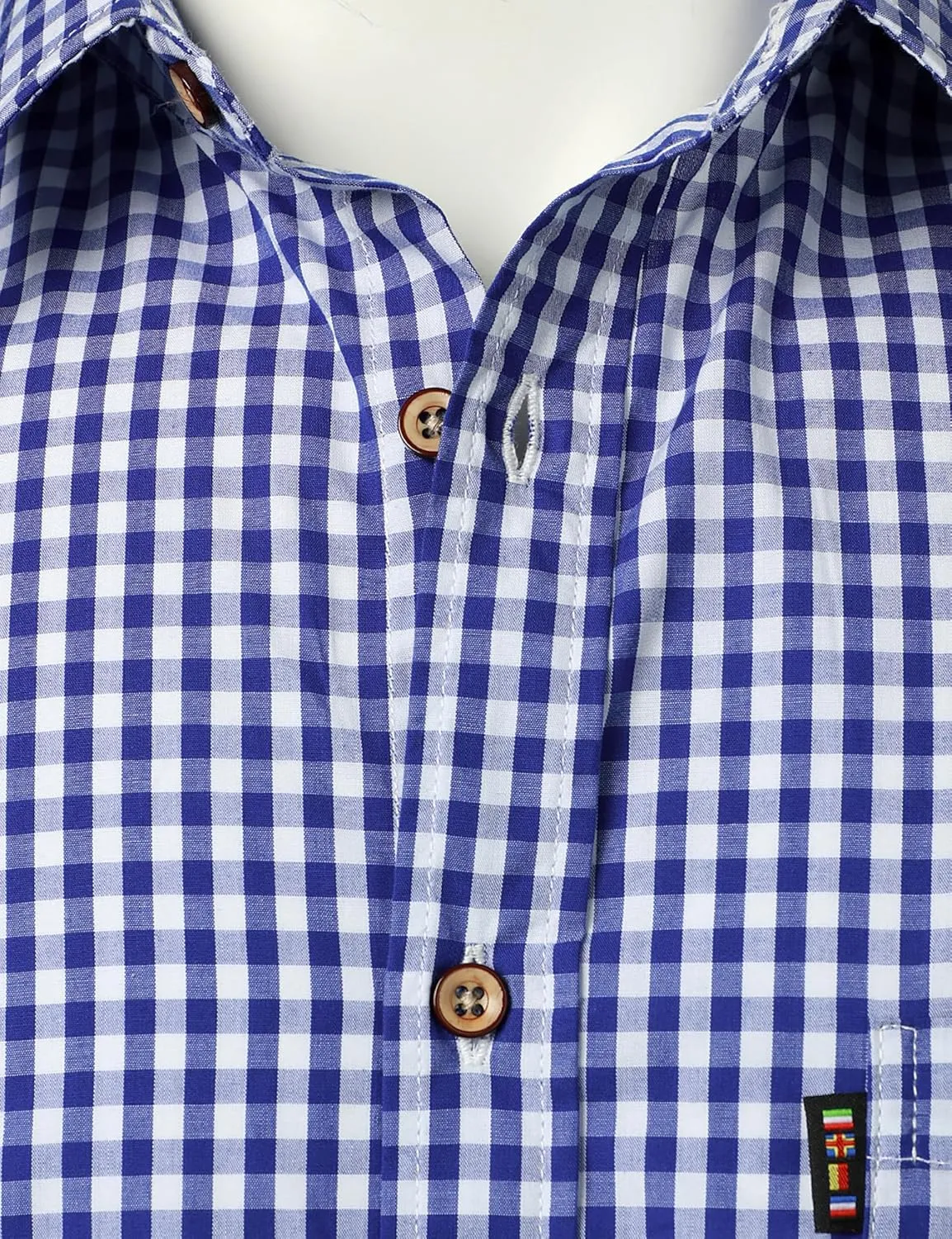 Men's Casual Plaid Button Down Shirt Cotton Short Sleeve Gingham Dress Shirts Regular Fit with Pocket