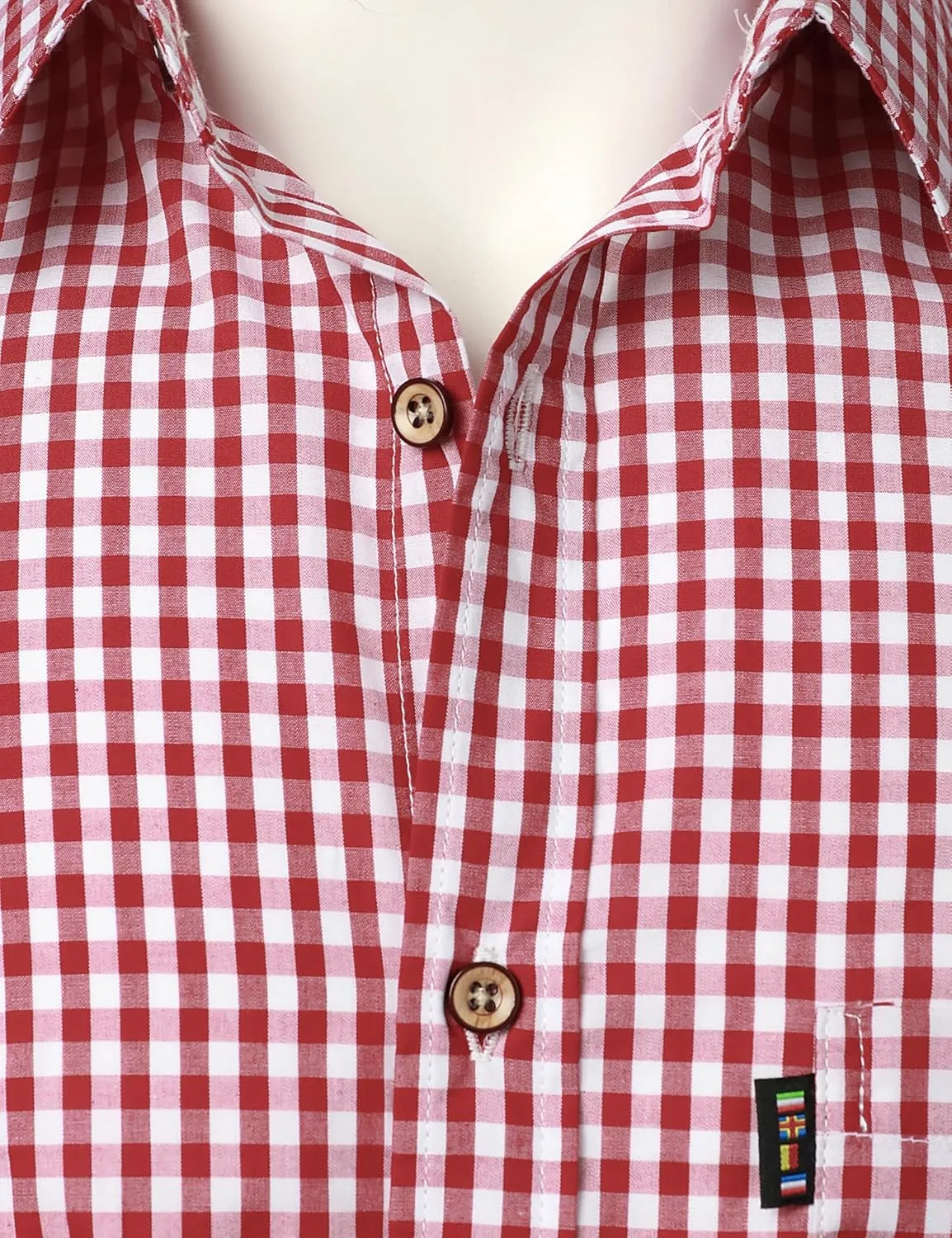 Men's Casual Plaid Button Down Shirt Cotton Short Sleeve Gingham Dress Shirts Regular Fit with Pocket
