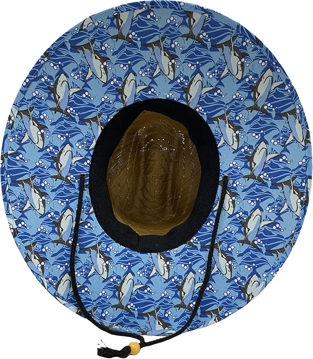Men's Outsider Lifeguard Wide Brim Beach Sun Straw Hat